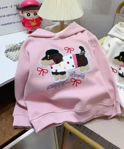 Детская толстовка с нашивкой в виде собаки Aimoha Kids, цвет Pink