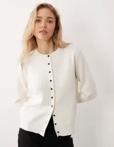 Легкий вязаный кардиган кремового цвета Mango