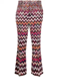 Брюки с узором зигзаг Missoni, розовый