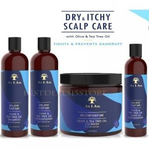 Уход за сухой и зудящей кожей головы Шампунь-кондиционер для совместного мытья Несмываемый кондиционер, As I Am