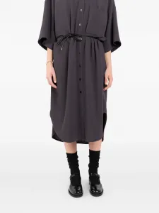 Платье-рубашка длины миди Société Anonyme, фиолетовый