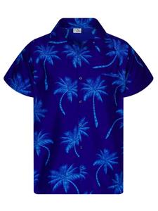 Рубашка King Kameha Palmshadow, небесно-синий