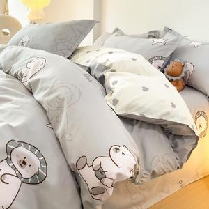 Yalu Пододеяльник 180х220 см, односпальный, с рисунком капибары