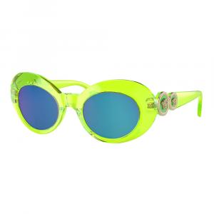 Versace KIDS VK 4428U 537125 45 мм детские овальные солнцезащитные очки, цвет transparent flou green