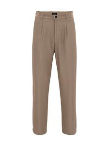 Брюки свободного кроя со складкой спереди Antioch, коричневый