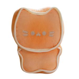 Мягкая игрушка милый котенок Butter Meow и тигровый кот Roll, высота 23 см Small bubble, светло-коричневый