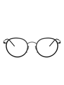 Очки в круглой оправе GIORGIO ARMANI, черный