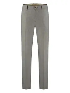Брюки прямого кроя со складками JACOB COHEN, серый