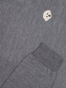 PELO FOUNDATION джемпер с аппликацией в виде собаки, серый