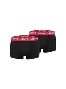 Levi´s Боксерские шорты LEVIS Men Repeat Logo Trunk 2P в черно-красном цвете