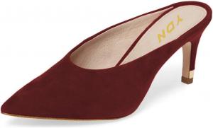 Женские туфли YDN с зауженным носком, тонким средним каблуком, без задника, мюли, слайдеры, вечерние туфли