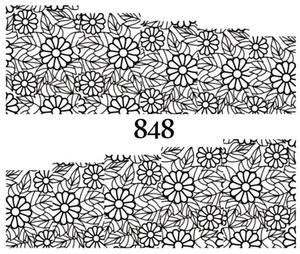 Водные наклейки для ногтей - №848, Raisin