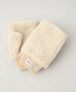 Перчатки-боа без пальцев Coen, цвет Off White