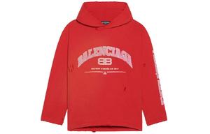 Толстовка мужская красная Balenciaga, красный