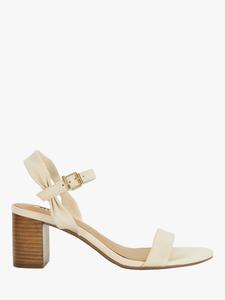 Кожаные сандалии jaliz на каблуке Dune, экрю