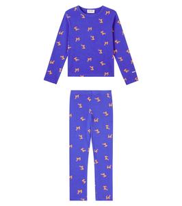 Пижама из хлопка с принтом Bobo Choses, Blue