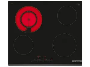BOSCH PKF645FP2C Стеклокерамическая варочная панель (ширина 592 мм, 4 конфорки), черный