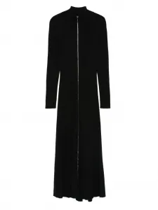 Платье миди на молнии с высоким воротником Eric Bompard, черный