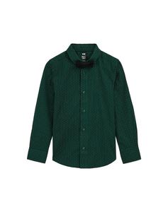 Рубашка на пуговицах классического кроя WE Fashion, зеленый/темно-зеленый