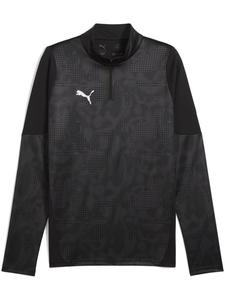 Свитер TeamCUP Training 1/4 Zip Top черного цвета Puma