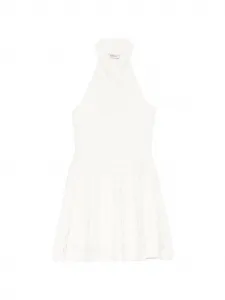 Мини-платье с текстурой на шее-хальтер Simkhai, бежевый