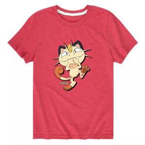 Футболка с рисунком Pokemon Meowth Shadow для мальчиков 8–20 лет Pokemon