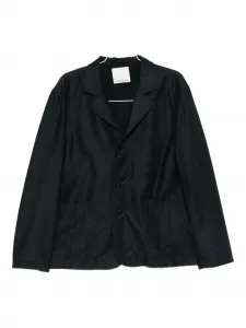 Блейзер с застежкой на пуговицы и накладными карманами YMC, синий