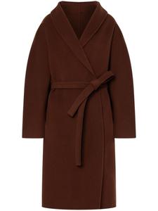 Philosophy Di Lorenzo Serafini пальто миди с поясом и лацканами-шалькой, коричневый