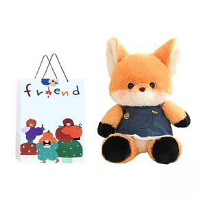 Whoops Коллекция Run Collection, плюшевая кукла Running Fox милый большой серый волк, высота 50см