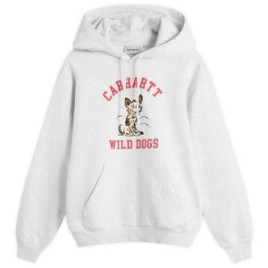 Толстовка с капюшоном и изображением дикой собаки Carhartt Wip, Ash Heather