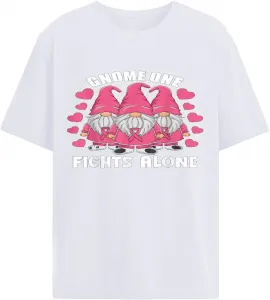Футболка Gnome One Fights Alone Bone Cancer Awareness