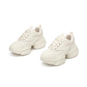 KEKAFU Женские бежевые дышащие нескользящие низкие кроссовки на платформе для увеличения роста