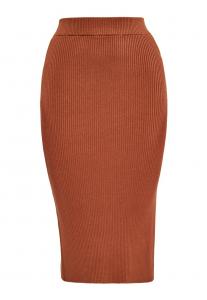 Юбка миди faina Skirt, коричневый