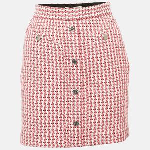 Мини-юбка из розового твида Maje