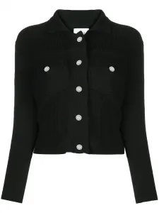 Кардиган оверсайз в рубчик Barrie, черный