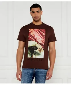 Футболка Regular fit Alexander Mcqueen, коричневый