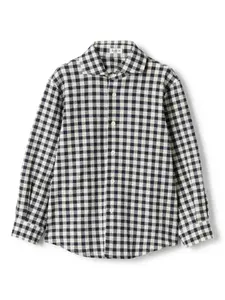 Клетчатая рубашка Il Gufo, черный