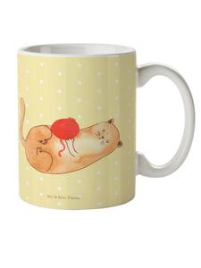 Детская кружка кошачья шерсть без слов в пастельно-желтых тонах Mr. & Mrs. Panda
