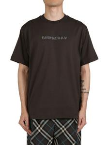 Burberry футболка с логотипом, коричневый