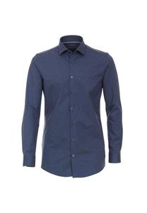Мужская деловая рубашка однотонного кроя Venti, цвет Mittelblau
