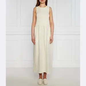 Платье Max&Co. с добавлением льна, экрю