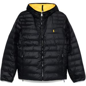 Пуховик с вышивкой Polo Pony Polo Ralph Lauren, черный