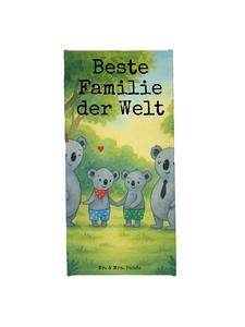 Mr. & Mrs. Panda Полотенце с изображением семьи коал, два варианта дизайна с надписями, пастельно-желтого цвета