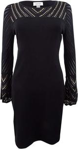 Женское платье-свитер Calvin Klein Petite с заклепками, Black