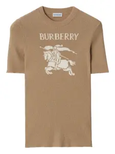 Футболка Equestrian Knight Burberry, бежевый