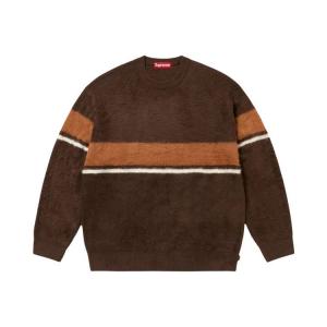 Свитер Supreme Brushed Stripe Sweater, Dark Brown