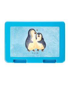 Mr. & Mrs. Panda Пингвин в ланчбоксе обнимает без слов в ледяном синем цвете