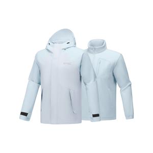 Skechers Водонепроницаемая ветровка ветронепроницаемая дышащая износостойкая термостойкая водоотталкивающая унисекс, Baby Light Blue/022G