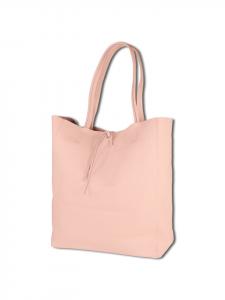 Наплечная сумка Toscanto Shopper, Schultertasche Leder rosa ca. 30cm