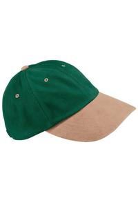 Низкопрофильная бейсболка из плотного матового хлопка (2 шт. в упаковке) Beechfield, зеленый